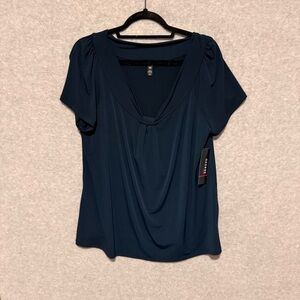 Elegant Blue Women's Top